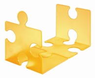 Držači za knjige ili CD-e Slagalica, prozirno narančasta