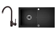 DEANTE Sudoper i kuhinjska armatura ZQZV 2113 Zorba, grafitna