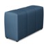 COSMOPOLITAN DESIGN Plavi naslon za modularnu sofu Rome, 120x40x75 cm