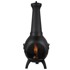 VEVOR Kamin Sferični 43x42x112 cm Crni
