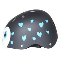 STREET JAM Kaciga Pingvin, crna i bijela