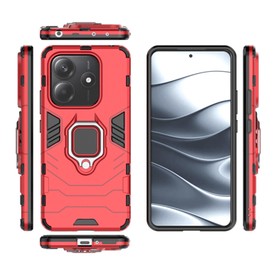 LENUO Maskica Armor za Redmi Note 14 5G, crvena