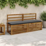Jastučići za klupu Soest 2 kom 150 x 40 x 5 cm od poliestera, antracit