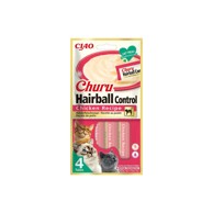 CIAO Poslastica za mačke Churu Hairball, piletina, 4x14 g