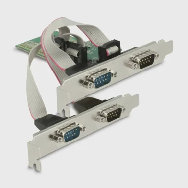 DELOCK Kartica PCIe 89557, serijska 4x RS232, niskoprofilna