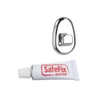 METALTEX Set od 2 kukice i ljepila Silver