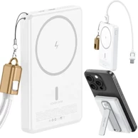 VERK 06400 magnetski powerbank 5000 mAh 20 W, crni