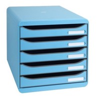 MULTIFORM Office Set ladica, 5 ladica, tirkizna