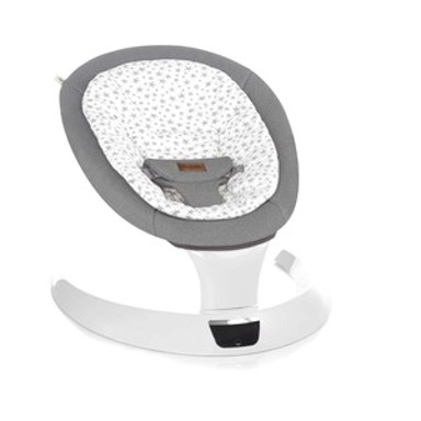 JANE Električna ljuljačka Moon, zvjezdani uzorak, bijela i siva  