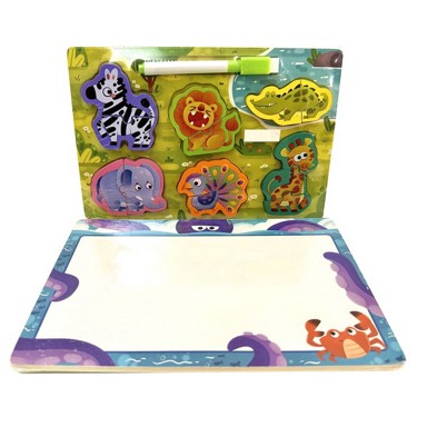 Drvena ploča i puzzle SAFARI