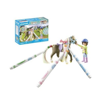 PLAYMOBIL Set za slaganje Konj sa bojivom grivom 71640, 19 dijelova