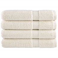 Ručnici za saunu 4 kom krem 80 x 200 cm 600 gsm 100 % pamuk
