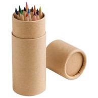 Drvene boje, 12 boja, kartonski tuljak