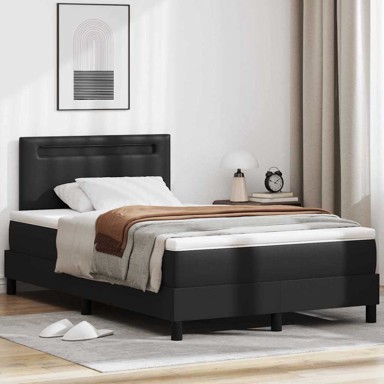 Boxspring krevet s madracem, crni