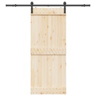 Pribor za klizna vrata, 200 cm, čelik, crna