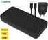 PLATINET Set powerbank PMPB20SET 20000 mAh, 3u1, PD, adapter 20 W, kabel 100 cm, crna