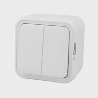 COMMEL 043-205 serijska instalacijska sklopka 10a 250v ip55, bijela