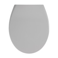 WENKO Sivo WC sjedalo s lakim zatvaranjem Samos 44,5 x 37,5 cm
