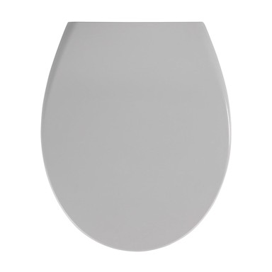 WENKO Sivo WC sjedalo s lakim zatvaranjem Samos 44,5 x 37,5 cm