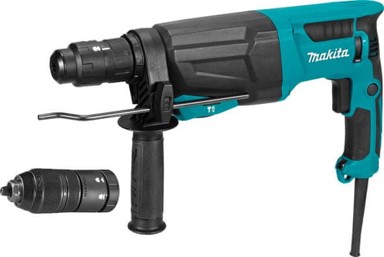 MAKITA Električna čekić bušilica HR2670FT, 800W, plava