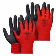 AMIO radne rukavice s latex premazom AMIO-04635, 4 kom (2 para), veličina 8, 2121X