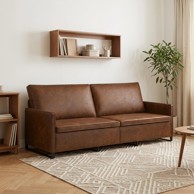 Sofa za 3 osobe 220 x 81 x 82 cm umjetni antilop, smeđa