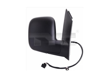 TYC Retrovizor VW Caddy 04-10, crni, lijevi, električni, grijani, asferičan, 5 pinova, 10-