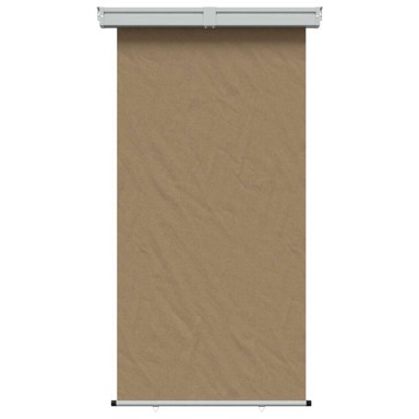 Balkonski bočni awning, 165 x 250 cm, 100% poliester, željezo i čelik, sivosmeđa