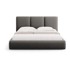 MAZZINI BEDS Tapecirani bračni krevet Brody 200x200 cm s prostorom za odlaganje s podnicom, sivi baršunasti