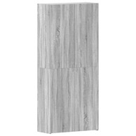 Ormar za cipele 80 x 35.5 x 180 cm konstruirano drvo, sivi sonoma