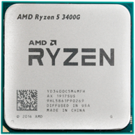 AMD Procesor Ryzen 5 3400G, 4 jezgre / 8 dretvi, do 4.2 GHz, 6 MB cache, 65 W