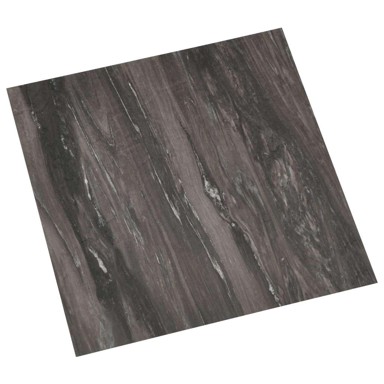 Samoljepljive PVC pločice za pod 30,5 x 30,5 cm, tamnosive, 20 kom