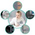 NORTHIX Sigurnosna brava za ormariće, Ricokids 798101, 6 kom, siva