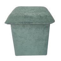 Tabure sa spremištem Cube 40,5x40,5x44 cm, zeleni