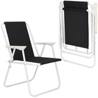 SPRINGOS Vrtna stolica Gc0061, crna
