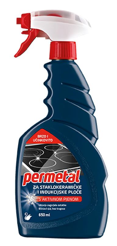 PERMETAL Sredstvo za čišćenje kuhinje za staklokeramiku i indukcijske ploče 650 ml