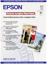 EPSON Foto papir PREMIUM SEMIGLOSS A3, 20 kom.