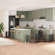 Vrata za pse s vratašcima, 6 panela, sklopiva, 80 x 60 x 2 cm