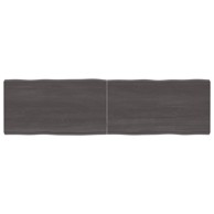 Stolna ploča tamnosiva 180x50x6 cm obrađena masivna hrastovina
