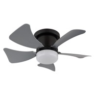 GLOBO Stropni ventilator LED, sivi