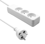 PROXTEND Danski produžni kabel, 3 utičnice, 10 m, bijela