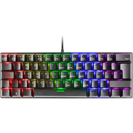 MARS GAMING Tipkovnica MK60, gaming, USB, QWERTY US engleska, crna