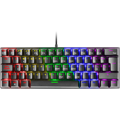 MARS GAMING Tipkovnica MK60, gaming, USB, QWERTY US engleska, crna
