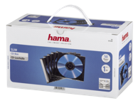HAMA 1x50 CD Jewel Case SlimLine Transparent-Black 51269