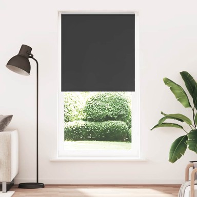 Rolo zavjesa blackout crna 110x210 cm širina tkanine 105,7 cm