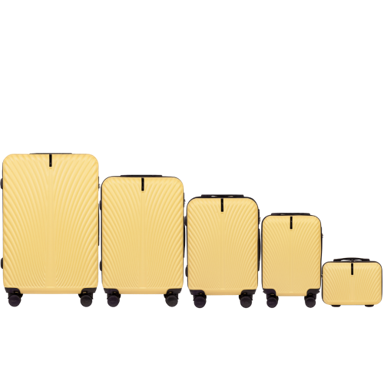 WINGS Set kofera SWAN, 5 kom (L, M, S, XS, BC), ABS+, sladoled