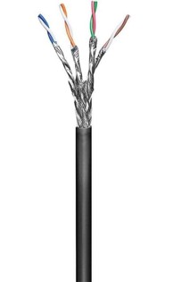 S/FTP Vanjski mrežni kabel CAT6, 100 m, crni