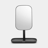 BRABANTIA Ogledalo za kupaonu RENEW, s tamnosivim spremnikom, 28,3 cmx12,6 cm x 20cm