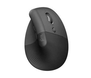 LOGITECH Miš Lift, sivi, optički, ergonomski, bežični, USB
