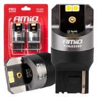 AMIO LED žarulje CANBUS PRO Series 7440 W21W 4x3030 SMD bijele 12V/24V